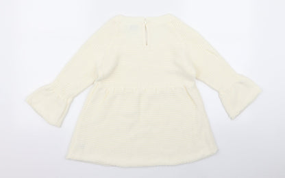 Tammy Girls White   A-Line  Size 2 Years