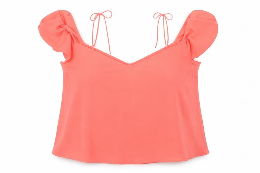 Womens UK Size 12 Topshop Pink Basic Blouse