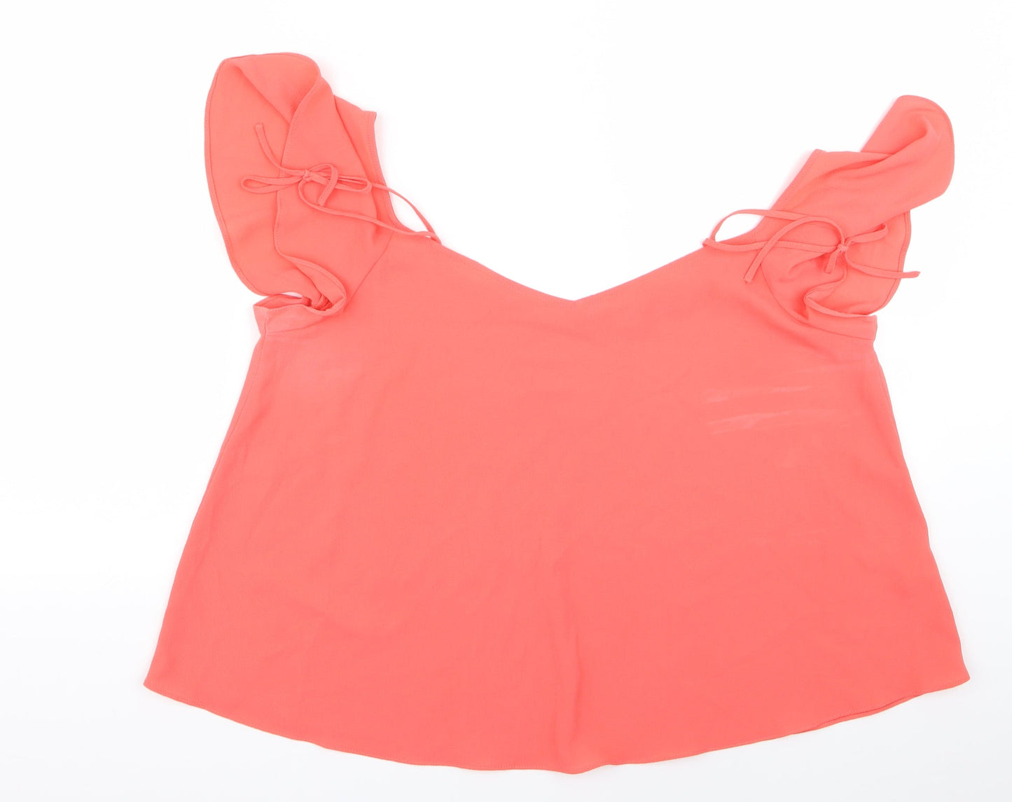 Womens UK Size 12 Topshop Pink Basic Blouse