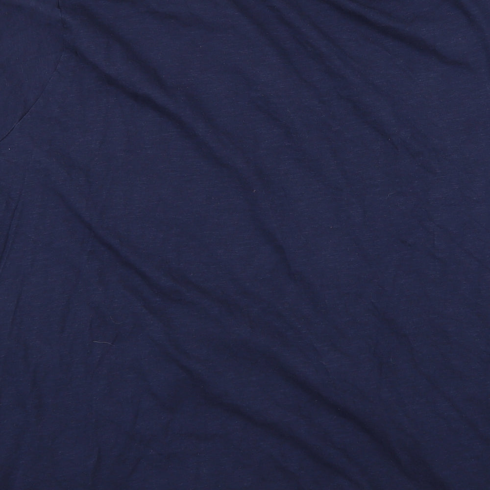 Womens UK Size L Yours Blue Basic T-Shirt