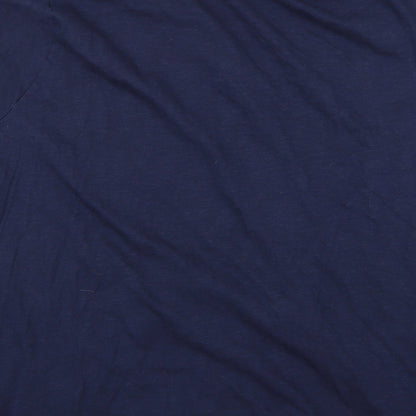 Womens UK Size L Yours Blue Basic T-Shirt