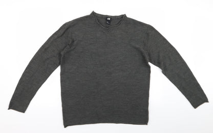 H&M Womens Grey   Pullover Jumper Size M