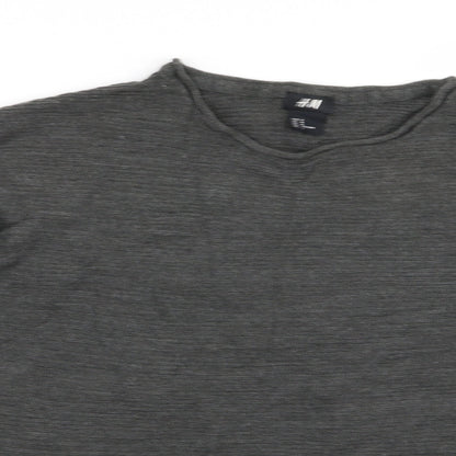 H&M Womens Grey   Pullover Jumper Size M