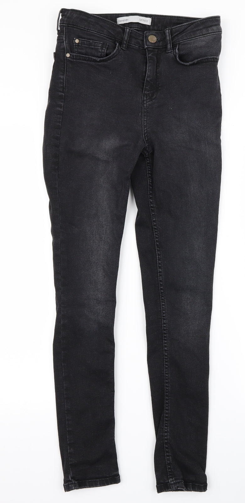 George Womens Black   Skinny Jeans Size 8 L25 in