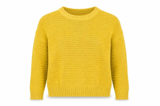 Divided Womens Yellow   Pullover Jumper Size S