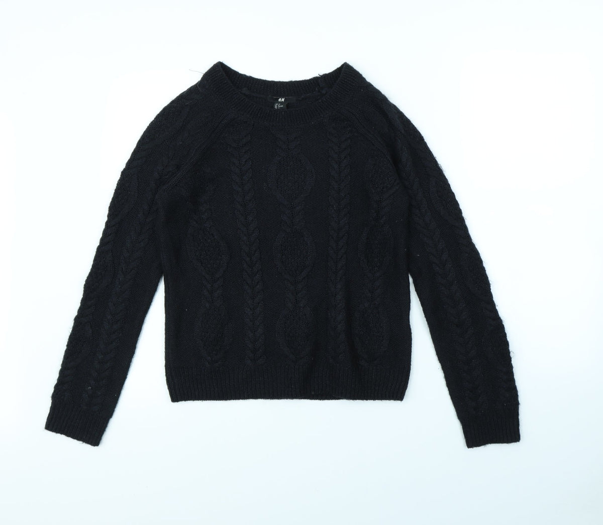 H&M Womens Black   Pullover Jumper Size M