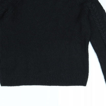 H&M Womens Black   Pullover Jumper Size M