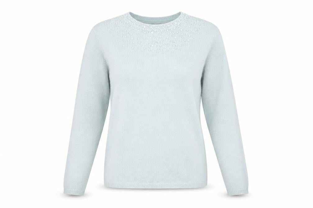Bonmarché Womens Silver Pullover Jumper Size S