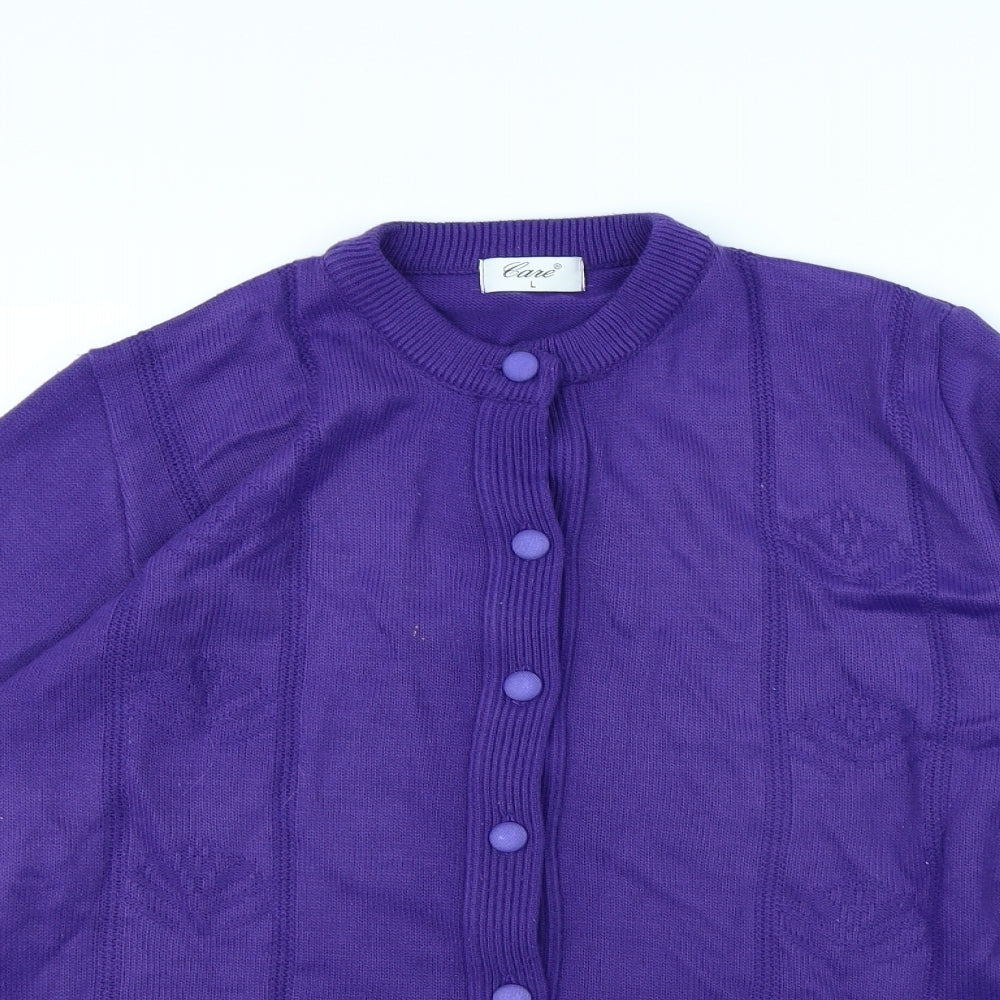 care Womens Purple   Jacket  Size L