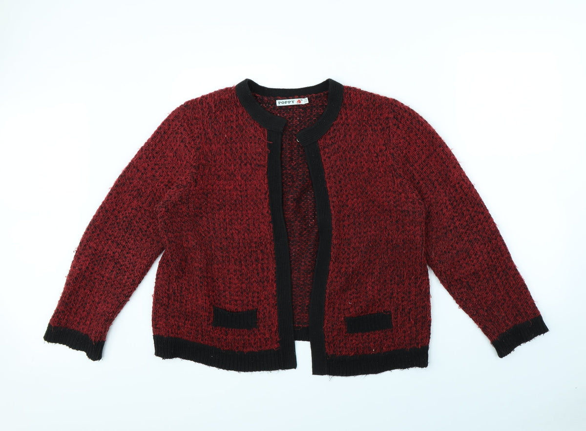 Poppy Womens Red   Jacket  Size 16