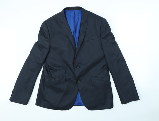Preworn Mens Blue   Jacket Blazer Size S  - shoulder pads