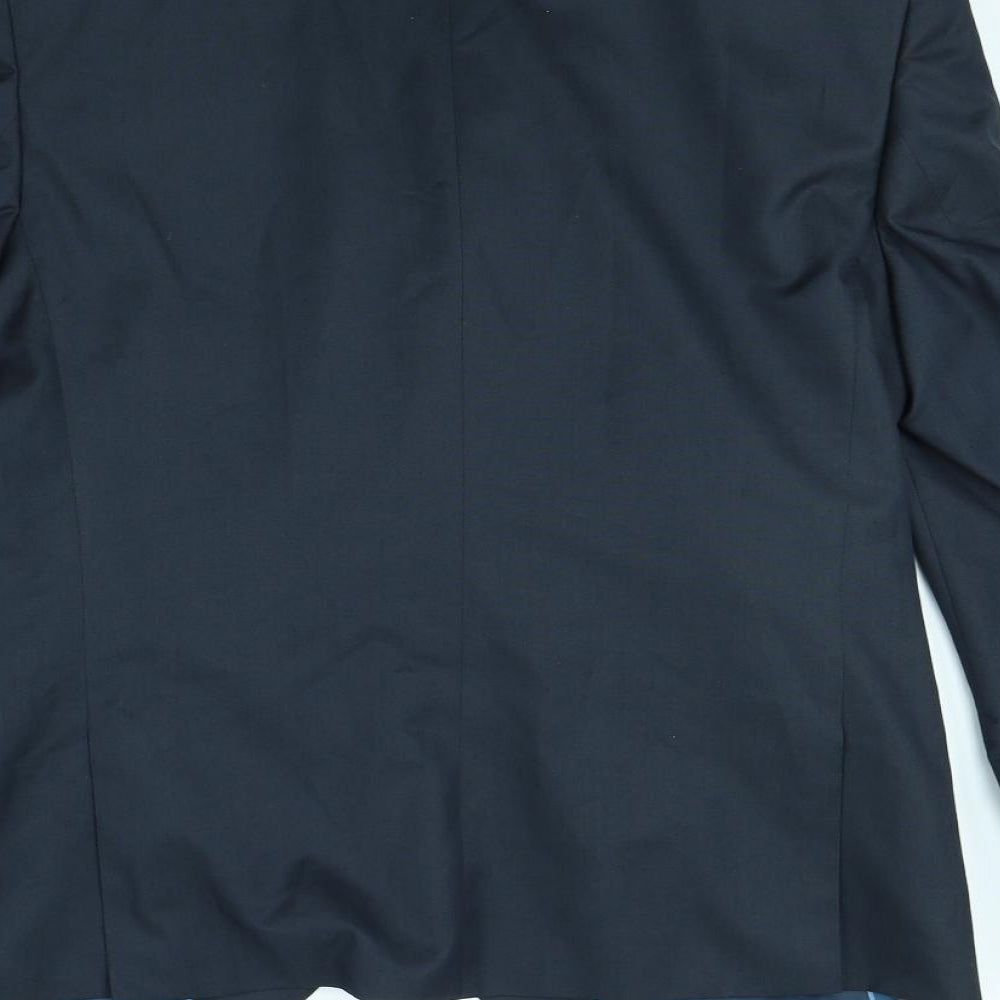 Preworn Mens Blue   Jacket Blazer Size S  - shoulder pads