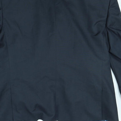 Preworn Mens Blue   Jacket Blazer Size S  - shoulder pads