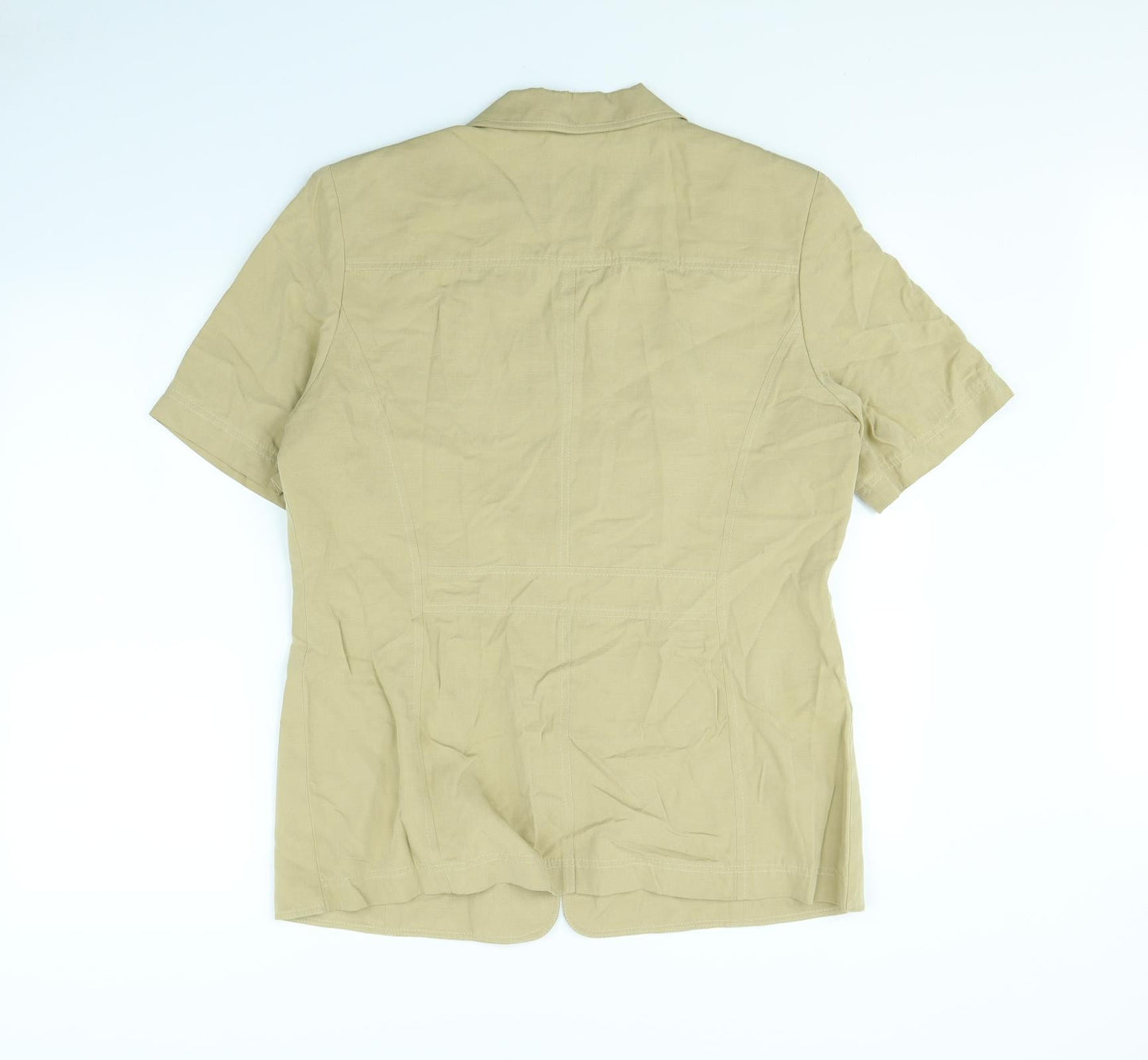 Country Casuals Womens Beige   Jacket  Size 14  - shoulder pads