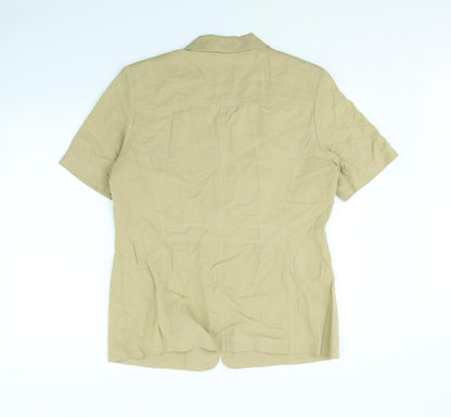 Country Casuals Womens Beige   Jacket  Size 14  - shoulder pads