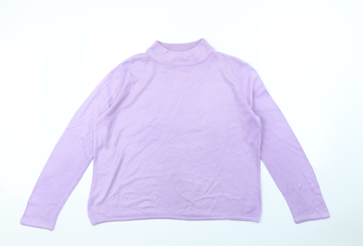 Bonmarché Womens Purple Pullover Jumper Size M