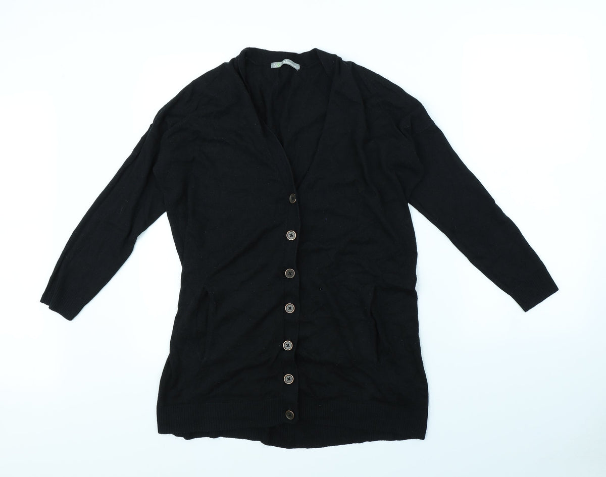 Marks & Spencer Womens Black   Cape Jumper Size 14