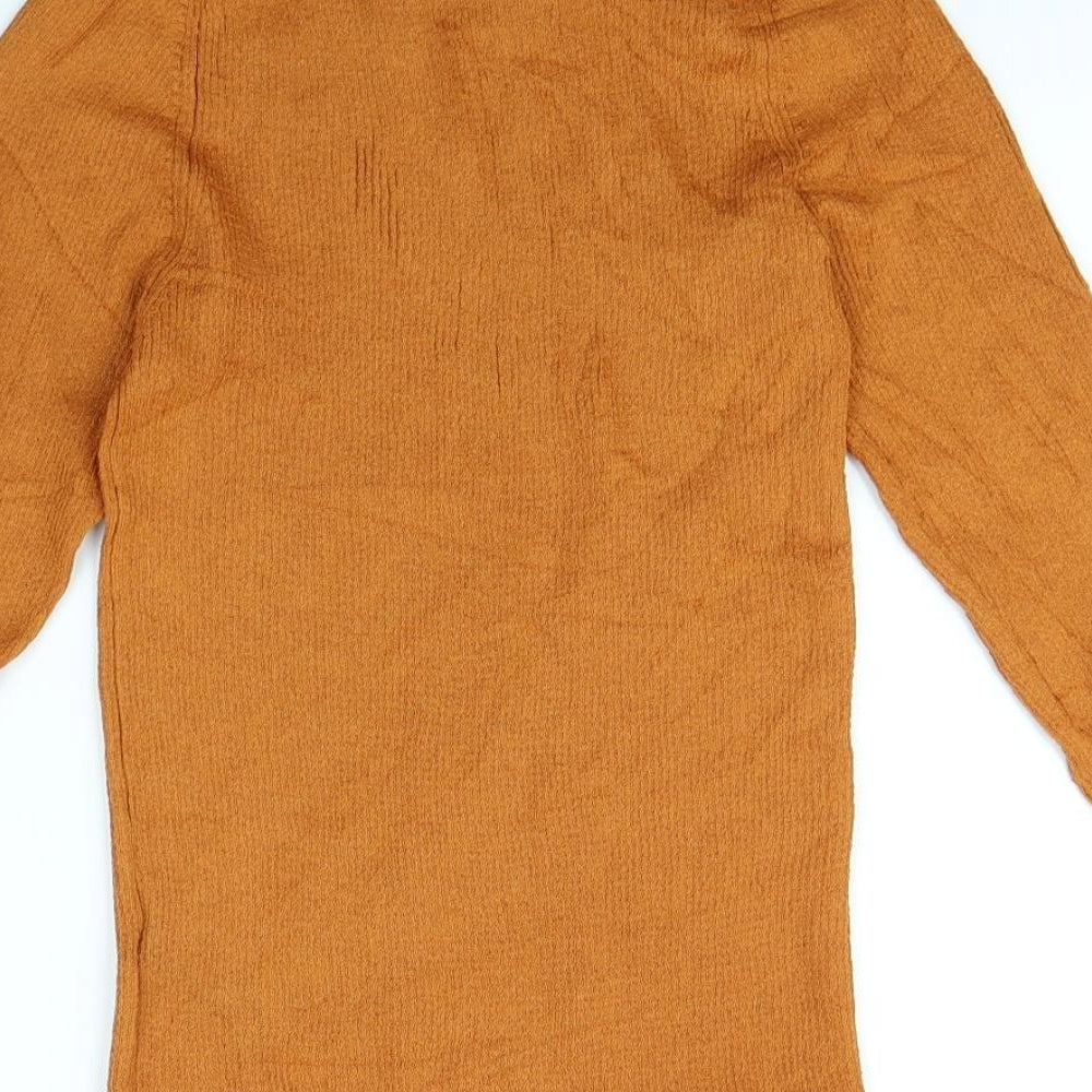 Topshop Womens Orange   Pullover Jumper Size L