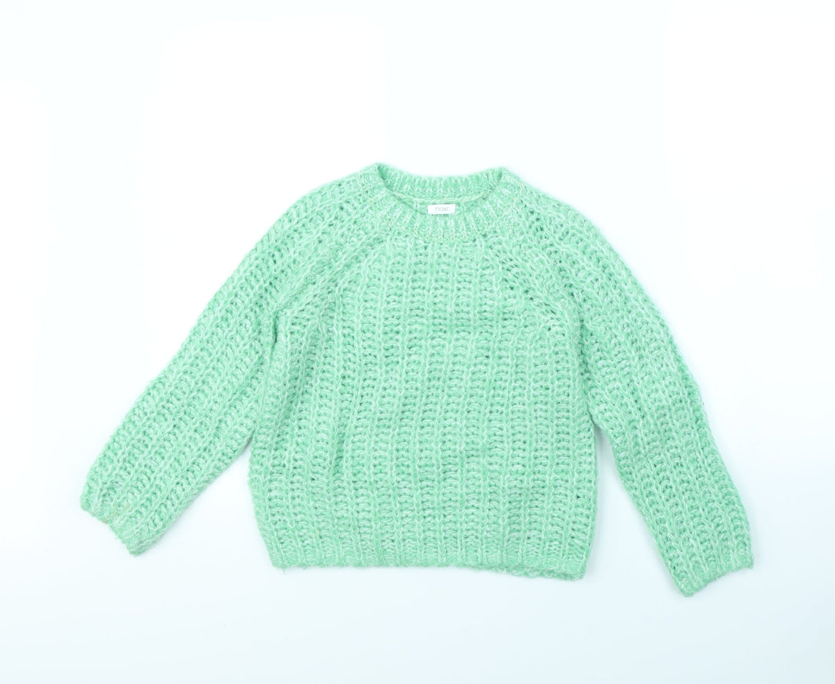 Next Girls Green   Pullover Jumper Size 9 Years
