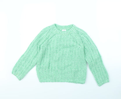 Next Girls Green   Pullover Jumper Size 9 Years