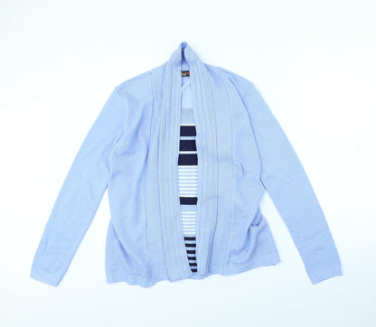 Pure Fashion Womens Blue Striped  Jacket  Size M