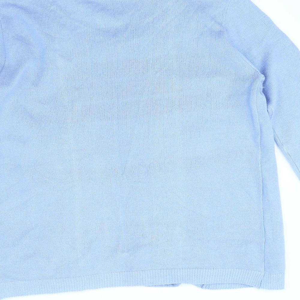 Pure Fashion Womens Blue Striped  Jacket  Size M