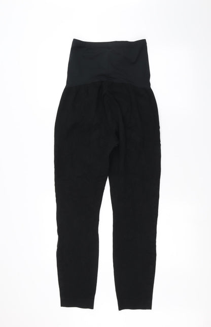 Womens UK Size 6 Preworn Regular Fit Straight Black Jeans