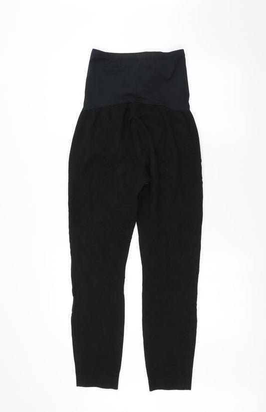 Womens UK Size 6 Preworn Regular Fit Straight Black Jeans
