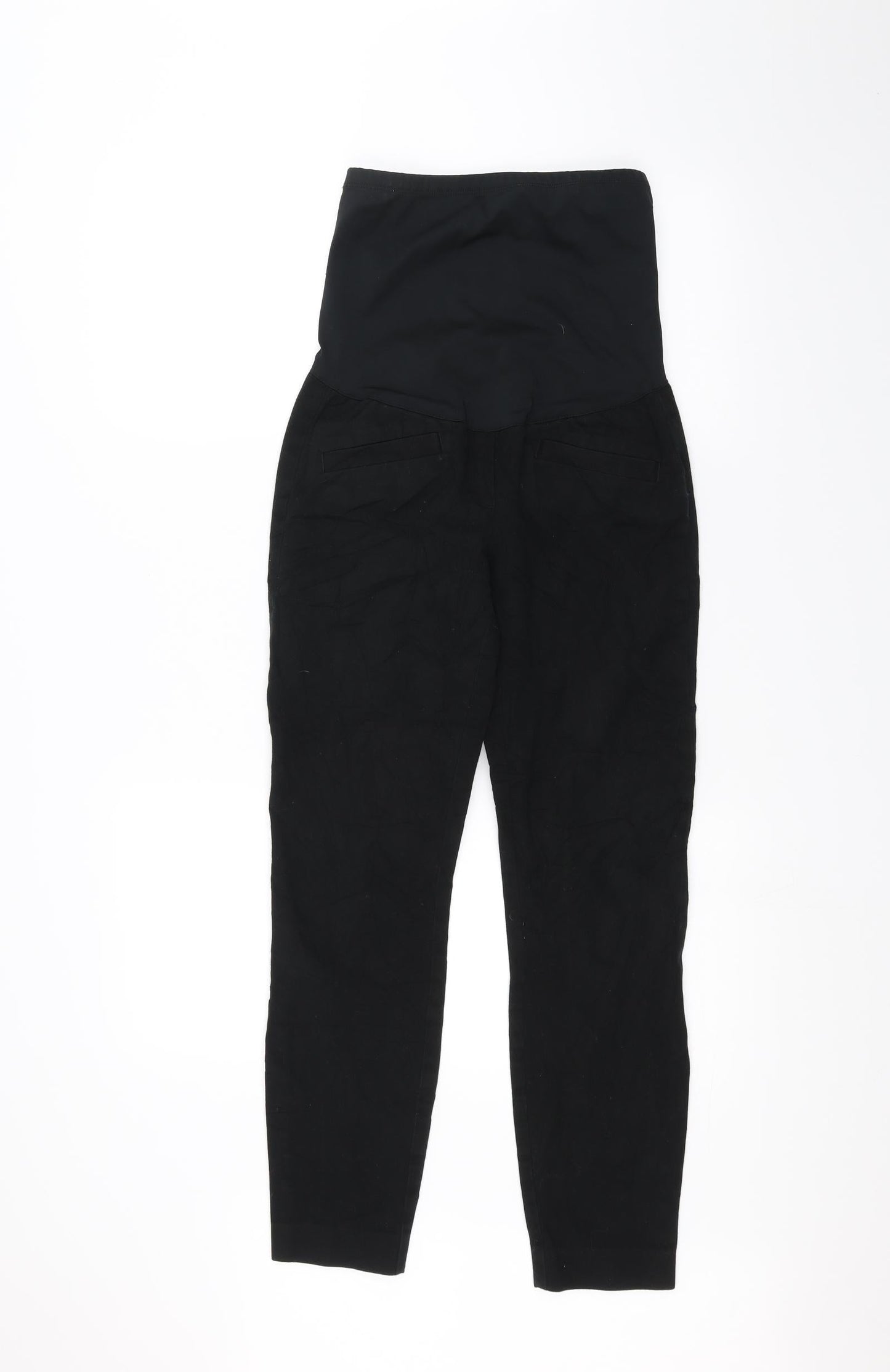 Womens UK Size 6 Preworn Regular Fit Straight Black Jeans