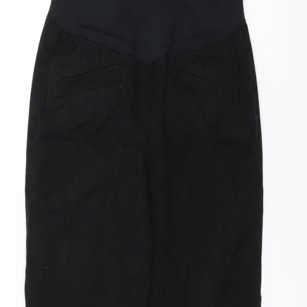 Womens UK Size 6 Preworn Regular Fit Straight Black Jeans