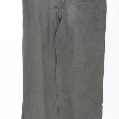 Mens UK Size 26 Preworn Regular Fit Straight Green Jeans
