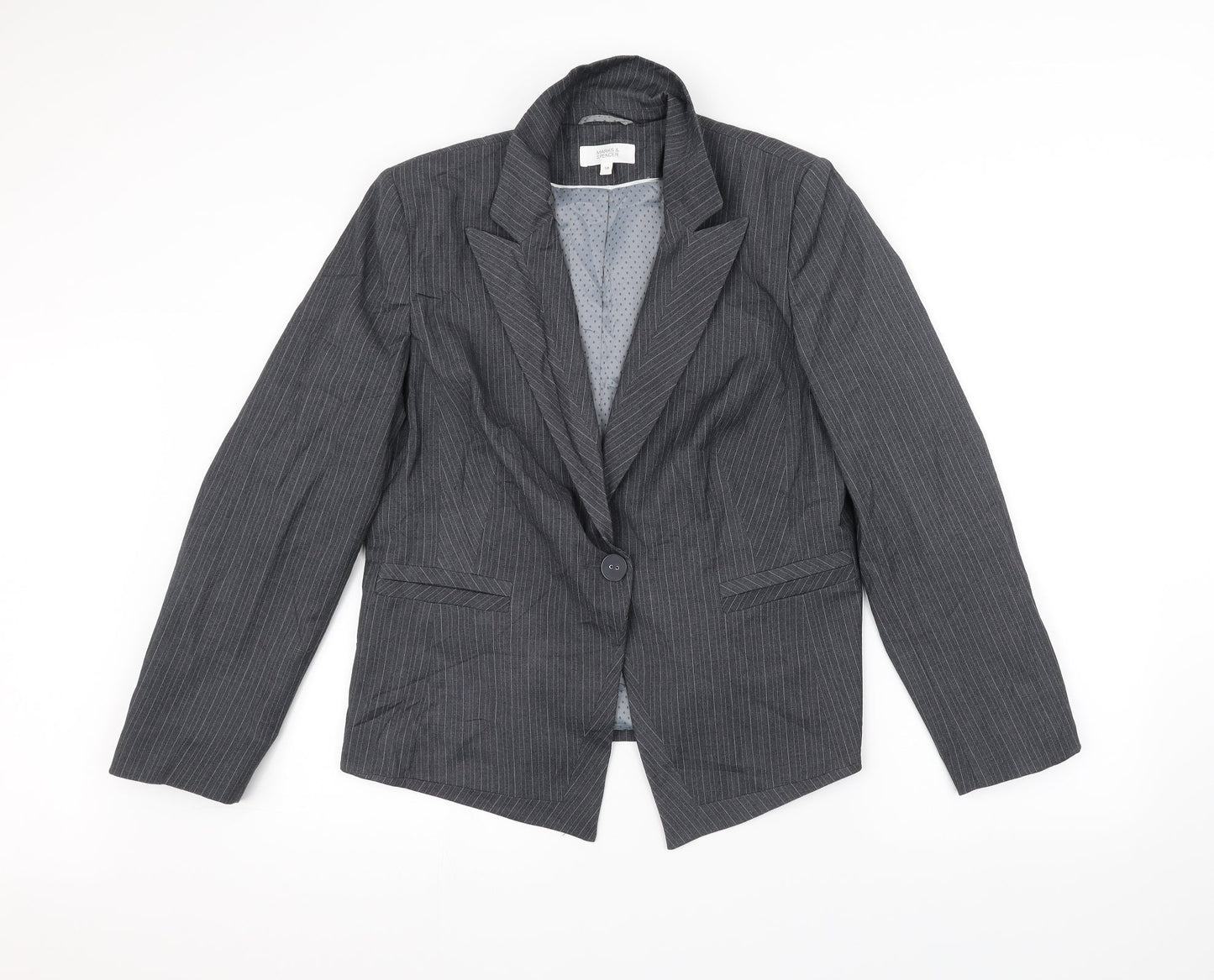 Womens UK Size 16 Marks and Spencer Grey Jacket