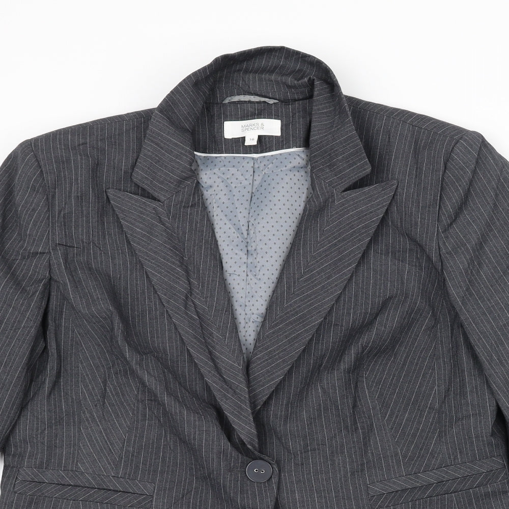 Womens UK Size 16 Marks and Spencer Grey Jacket