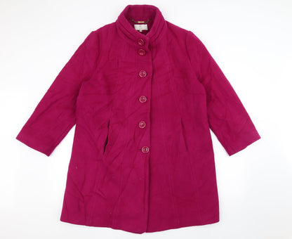 Womens UK Size L CC Pink Overcoat