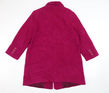 Womens UK Size L CC Pink Overcoat