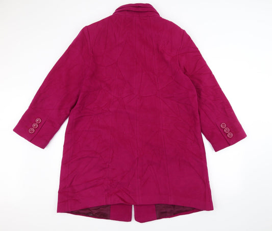 Womens UK Size L CC Pink Overcoat