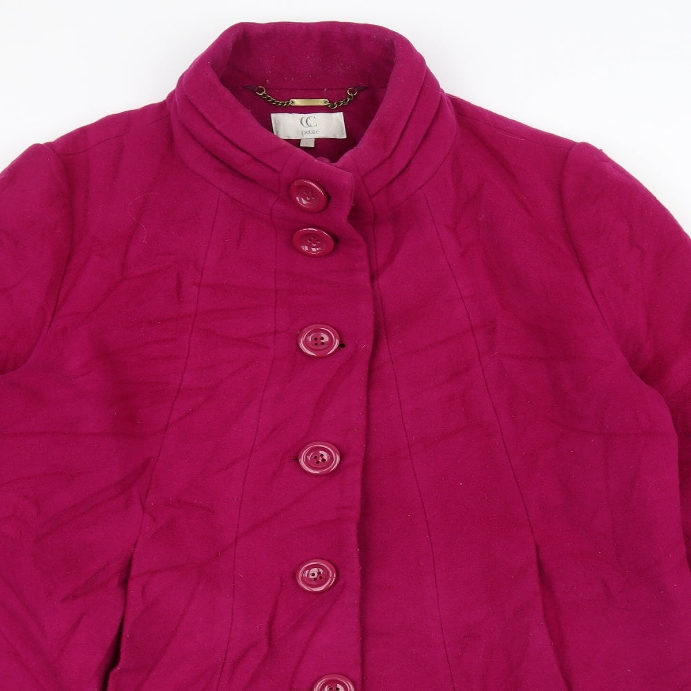 Womens UK Size L CC Pink Overcoat