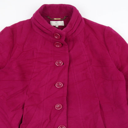 Womens UK Size L CC Pink Overcoat