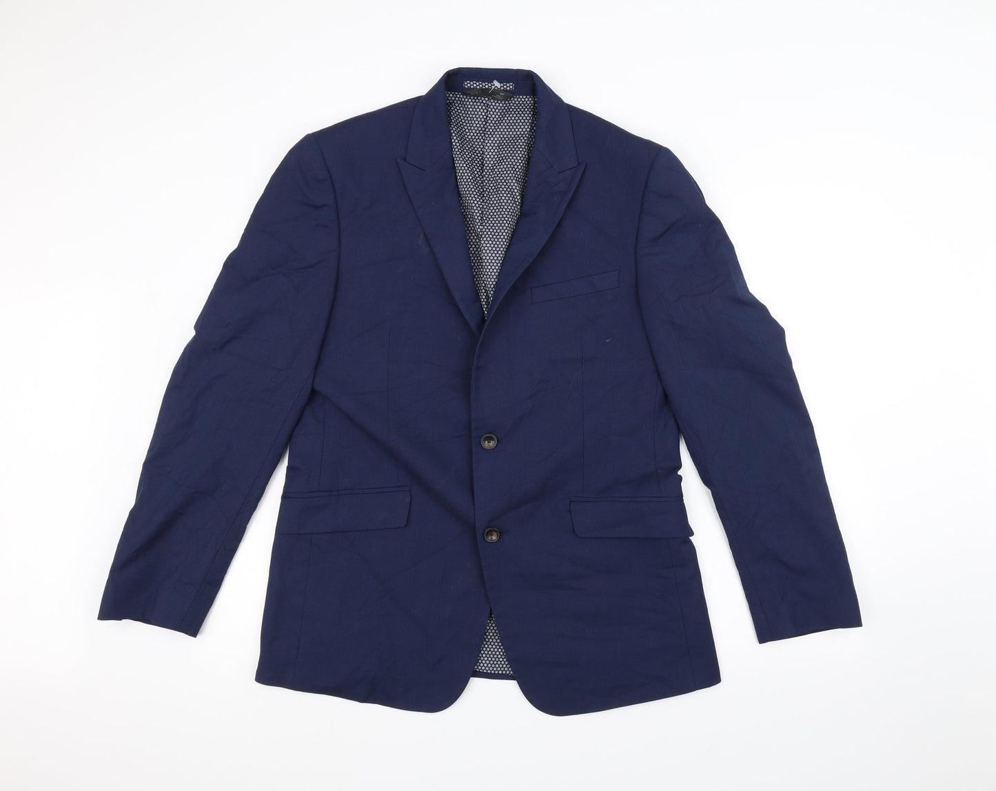Mens UK Size 40 Marks and Spencer Regular Blue Suit Jacket