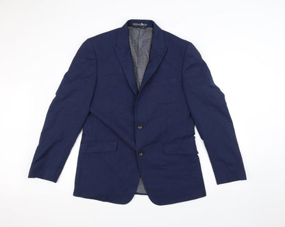 Mens UK Size 40 Marks and Spencer Regular Blue Suit Jacket
