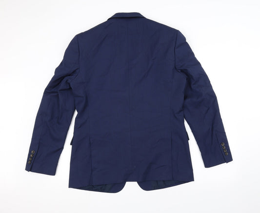 Mens UK Size 40 Marks and Spencer Regular Blue Suit Jacket