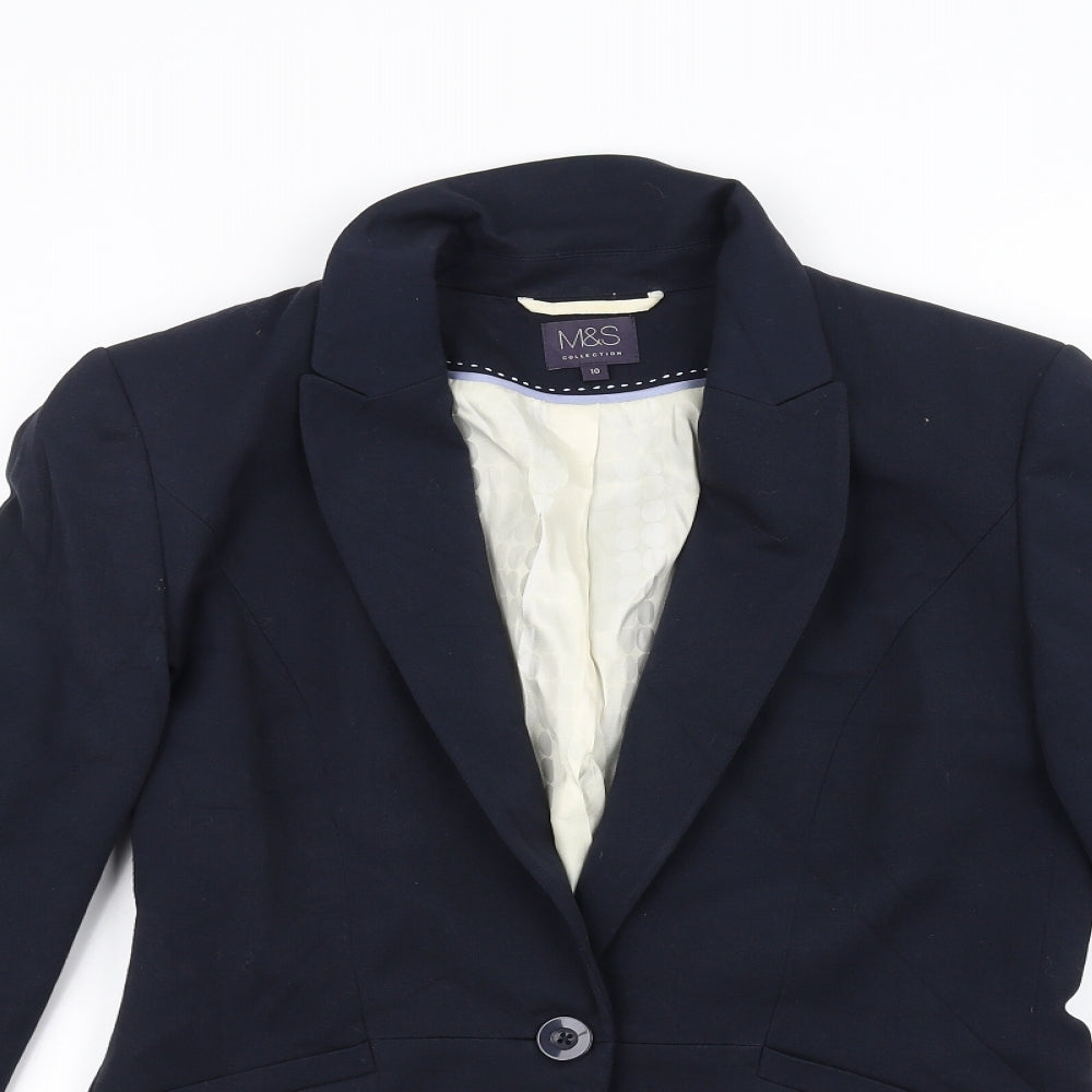 Womens UK Size 10 Marks and Spencer Blue Jacket
