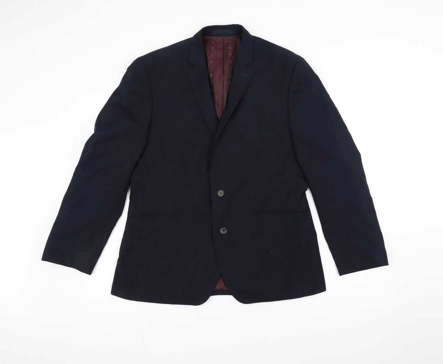 Mens UK Size 40 Burton Regular Blue Suit Jacket