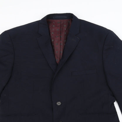 Mens UK Size 40 Burton Regular Blue Suit Jacket