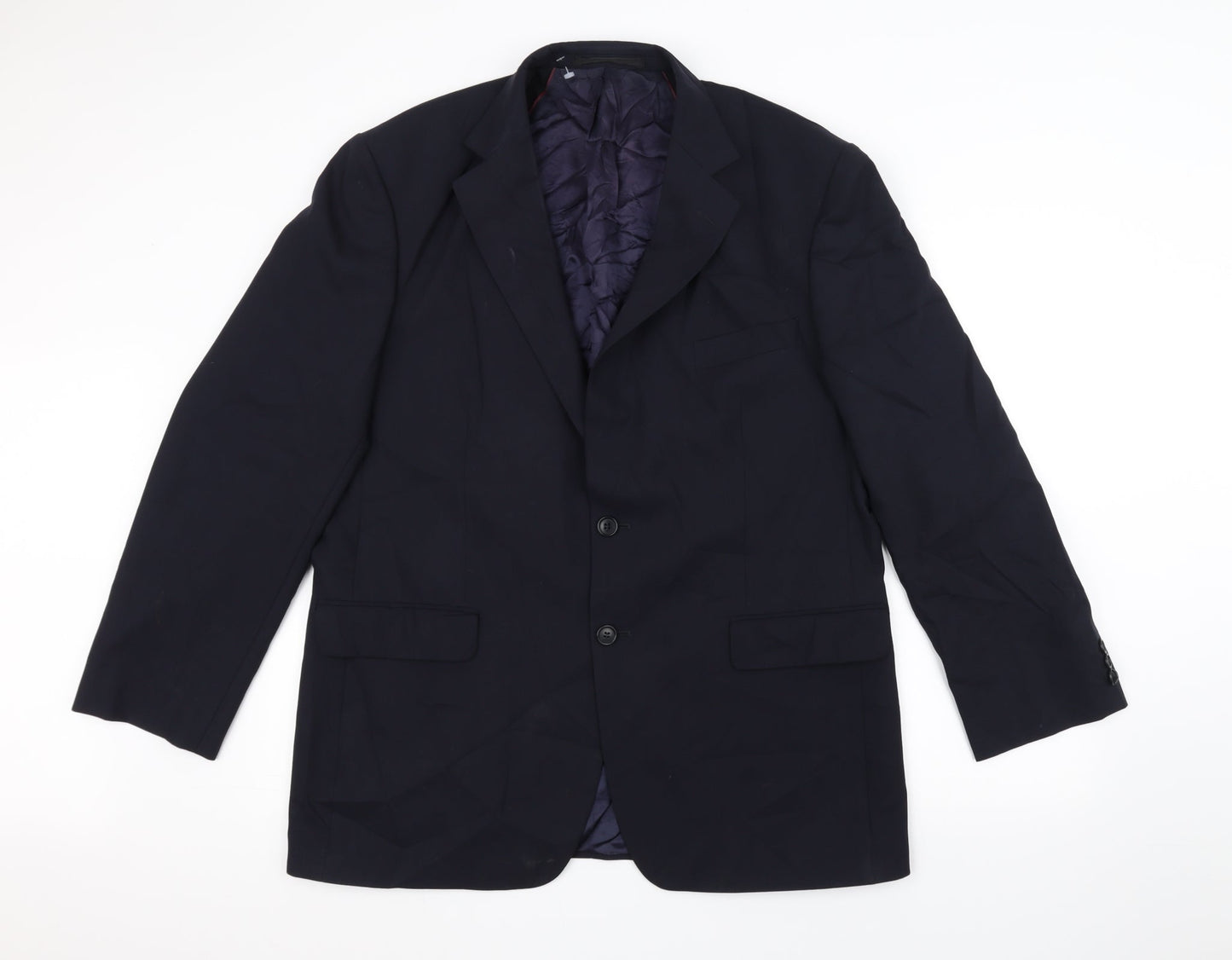 Mens UK Size 42 Marks and Spencer Regular Blue Suit Jacket