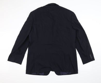 Mens UK Size 42 Marks and Spencer Regular Blue Suit Jacket