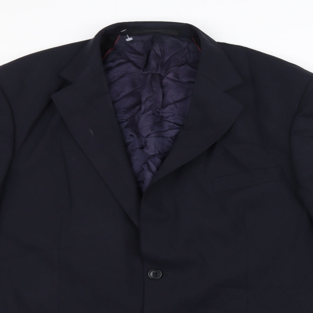 Mens UK Size 42 Marks and Spencer Regular Blue Suit Jacket