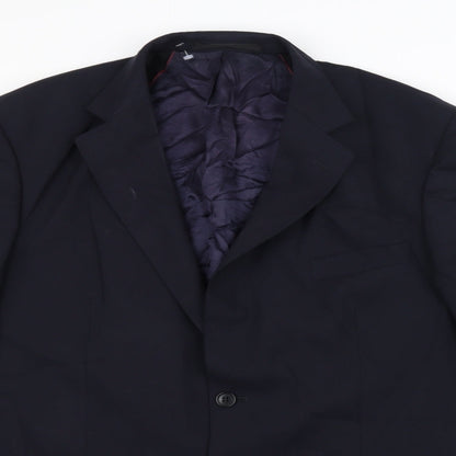 Mens UK Size 42 Marks and Spencer Regular Blue Suit Jacket