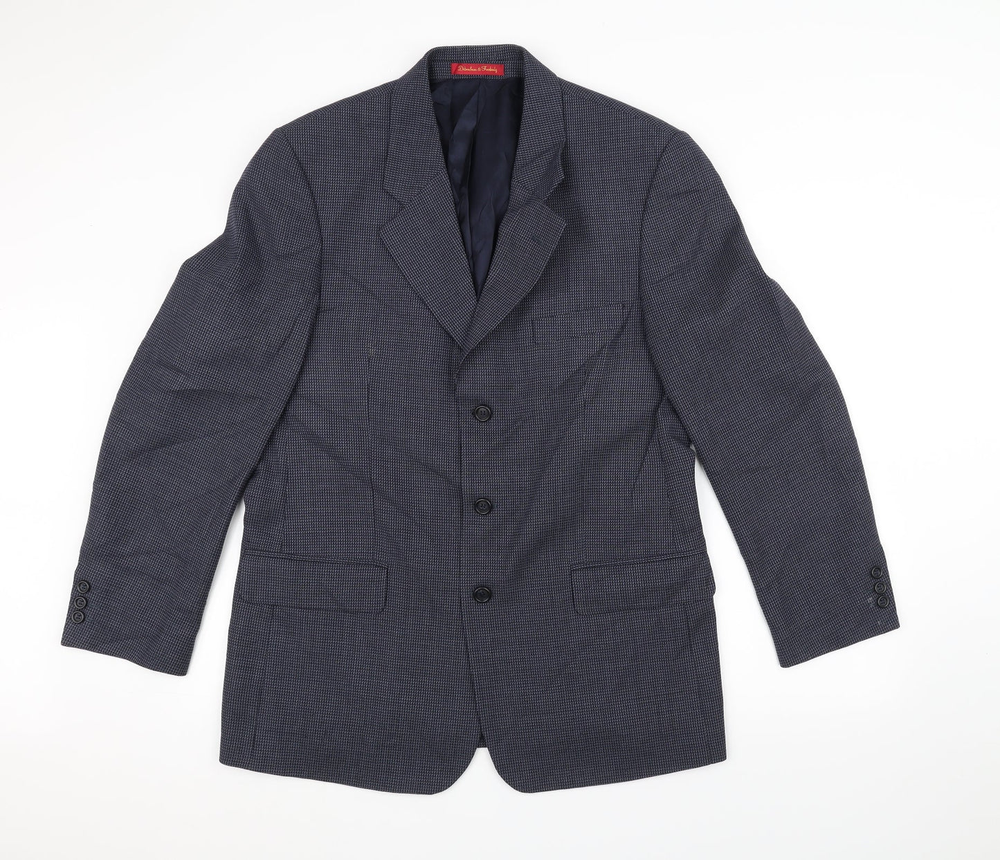 Preworn Mens Blue   Jacket Suit Jacket Size 40