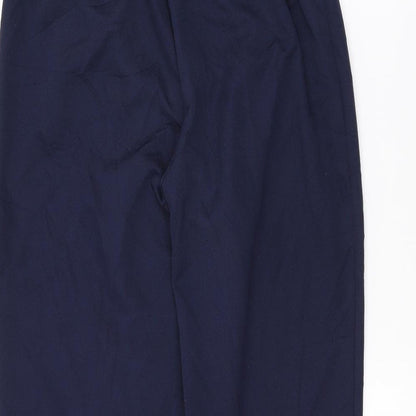 Womens UK Size 14 Preworn Regular Fit Sweatpants Blue Trousers
